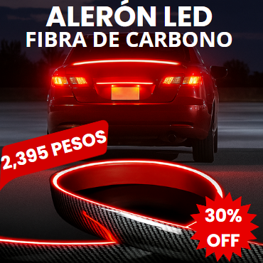 SUPER OFERTA | Alerón LED Fibra de Carbono Para Baúl