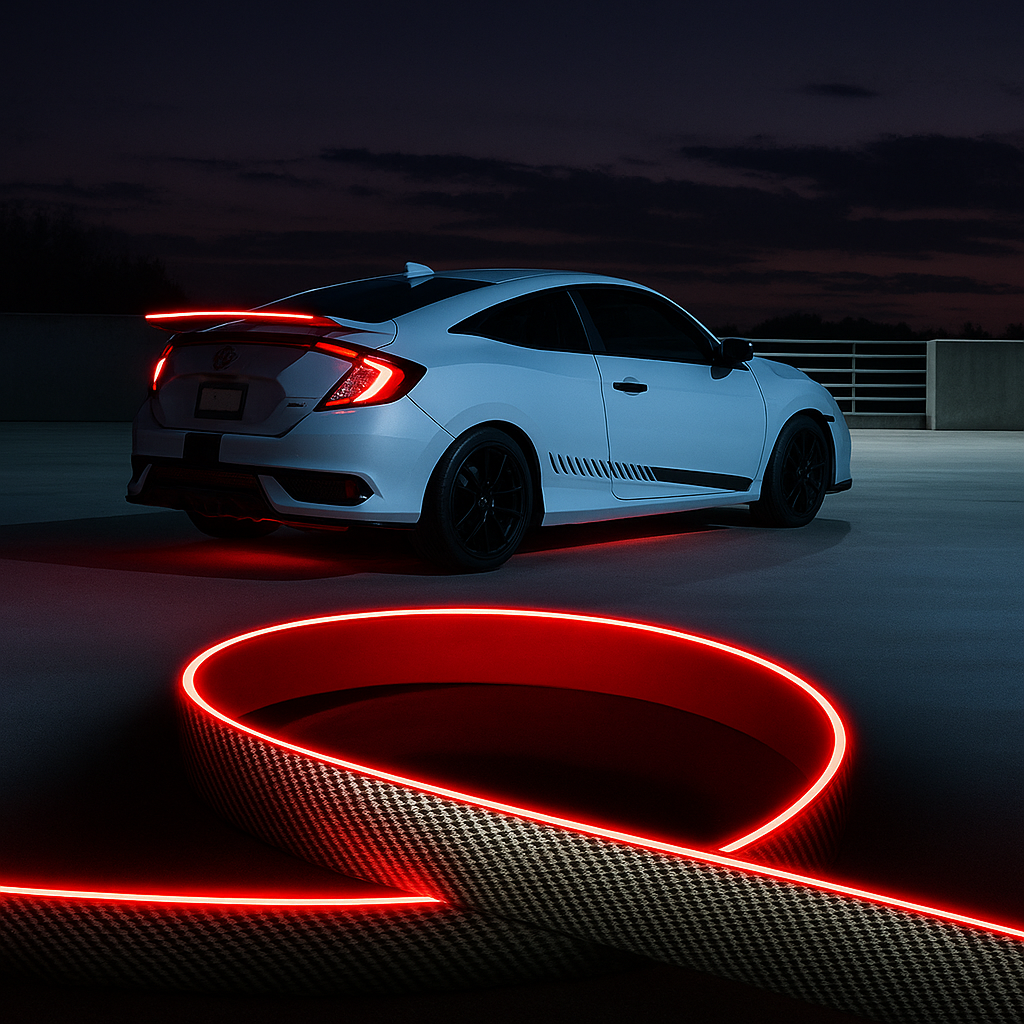 SUPER OFERTA | Alerón LED Fibra de Carbono Para Baúl