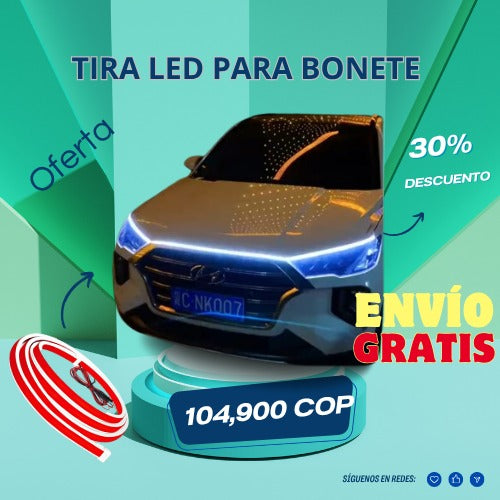 SUPER OFERTA | Cinta Led Para Capot Carro